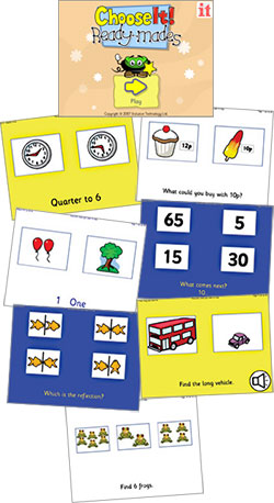 screen shot of ChooseIt! Ready-Mades Numeracy Series