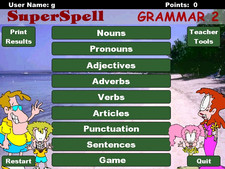 SuperSpell grammar 2 software screen shot