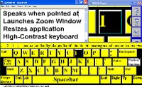screen shot of high contrast keyboard theme