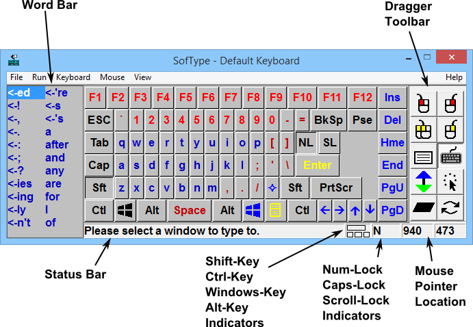 SofType on-screen keyboard image