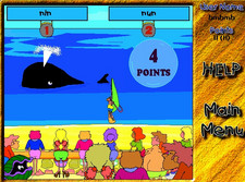 SuperSpell- A Day at the Beach spelling computer software screen shot