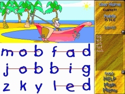 SuperSpell- A Day at the Beach spelling computer software screen shot