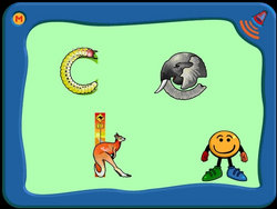 screen shot of ABC CD early learning literacy software